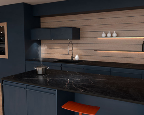 Cocina Negra de Induccion para Mamoles Alfonso en Motril (Granada)